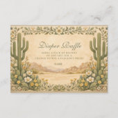 Soft Desert Wildflowers Diapper Raffle  エンクロージャーカード (正面)