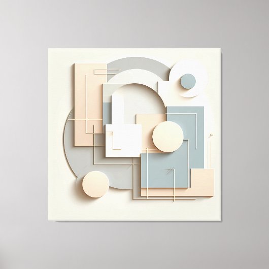 Soft Dimensional Arcs キャンバスプリント (正面)