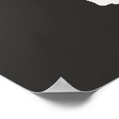 Soft Doesn’t Mean Weak Dark Minimalist ポスター (角)