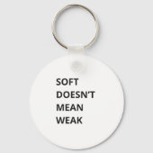 SOFT DOESN'T MEAN WEAK キーホルダー (裏面)