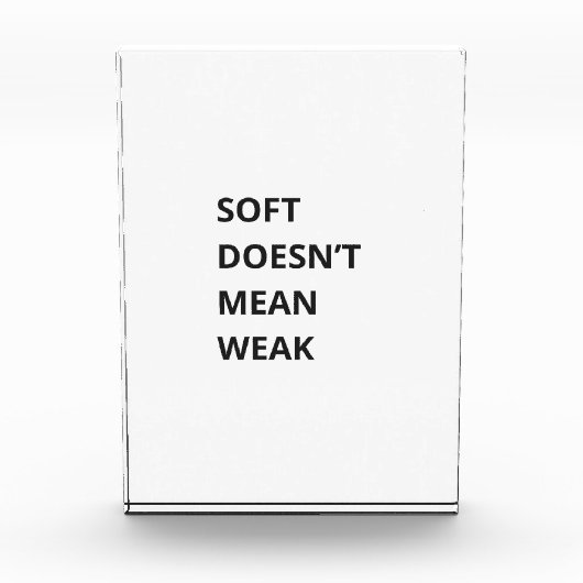 SOFT DOESN'T MEAN WEAK フォトブロック (正面)