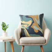 Soft Earthy Swirls in Calm Tones クッション (椅子)