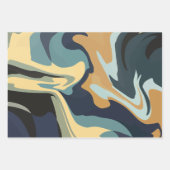Soft Earthy Swirls in Calm Tones ラッピングペーパーシート (正面2)