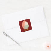 Soft Easter – Pastel Egg Illustration -Autocolante スクエアシール (封筒)
