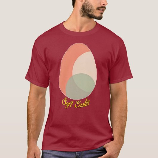 Soft Easter – Pastel Egg Illustration - camiseta Tシャツ (正面)
