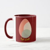 Soft Easter – Pastel Egg Illustration - caneca マグカップ (左)