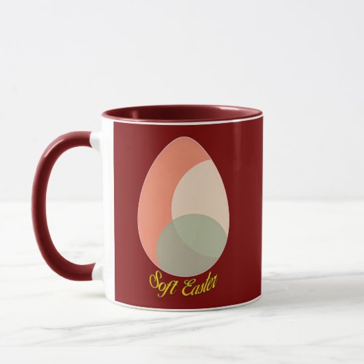 Soft Easter – Pastel Egg Illustration - caneca マグカップ (左)