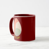 Soft Easter – Pastel Egg Illustration - caneca マグカップ (正面左)
