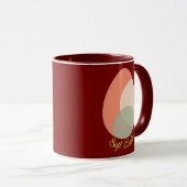 Soft Easter – Pastel Egg Illustration - caneca マグカップ (正面右)