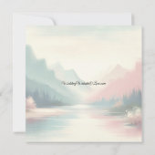 Soft Echoes of the Mountains Wedding 招待状 (裏面)