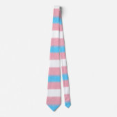 Soft-Edged Transgender Pride Flag Colors Stripes ネクタイ (正面)