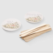 Soft Editorial Botanical Wedding ハンドファン (組立なし)