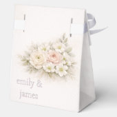 Soft Editorial Botanical Wedding フェイバーボックス (裏面)