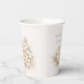 Soft Editorial Botanical Wedding 紙コップ (左)