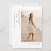 Soft Editorial Grad PhotoPop Graduation 招待状 (裏面)