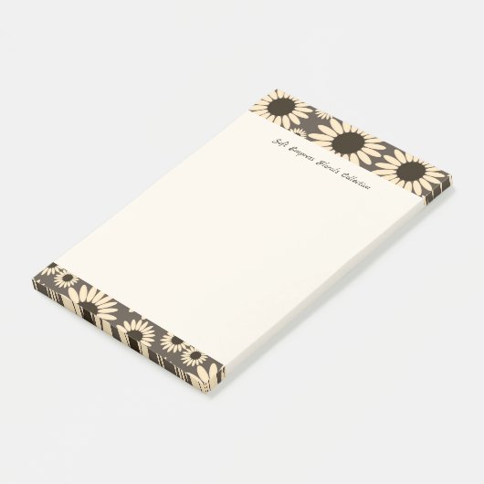 Soft Empress Florals Brown ポストイット (アングル)