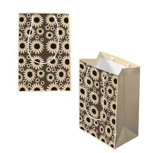  Soft Empress Florals Brown Empress ミディアムペーパーバッグ