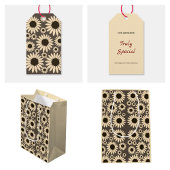  Soft Empress Florals Brown Empress ミディアムペーパーバッグ