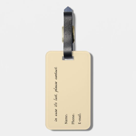  Soft Empress Florals Radiant Empress ラゲッジタグ (裏面縦)