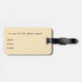  Soft Empress Florals Radiant Empress ラゲッジタグ (裏面横)