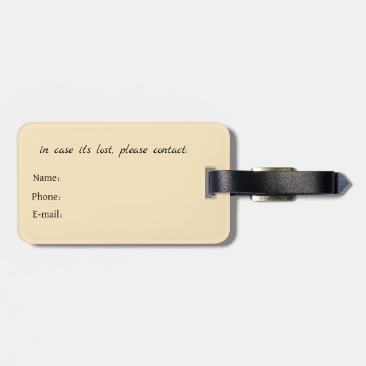  Soft Empress Florals Radiant Empress ラゲッジタグ (裏面横)