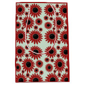 Soft Express Florals Velvet ミディアムペーパーバッグ (正面)