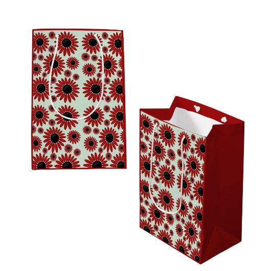 Soft Express Florals Velvet ミディアムペーパーバッグ