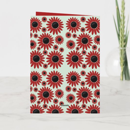 Soft Express Florals Velvet Birthday カード (裏面)