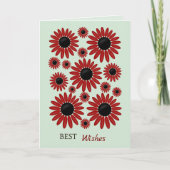 Soft Express Florals Velvet Birthday カード (正面)