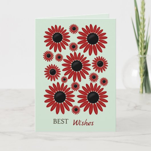 Soft Express Florals Velvet Birthday カード (正面)