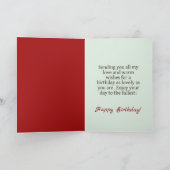 Soft Express Florals Velvet Birthday カード (内部)