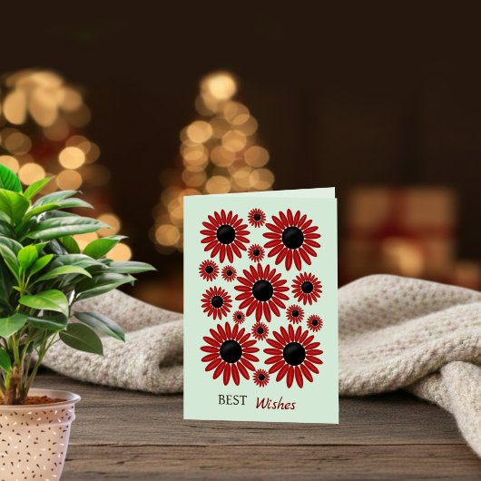 Soft Express Florals Velvet Birthday カード