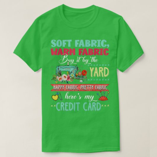 Soft fabric warm fabric buy it by the yard quiltin tシャツ (デザイン正面)