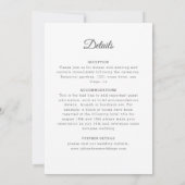 Soft Feather Dry Pampas Grass Mandala Wedding 招待状 (裏面)