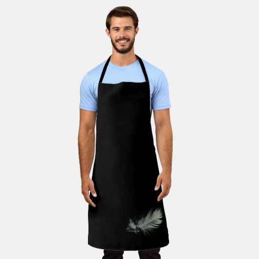 Soft Feather Elegance エプロン (着用した状態)