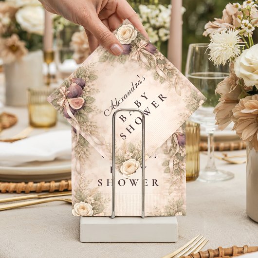 Soft Fig GardenBaby Shower スタンダードカクテルナプキン