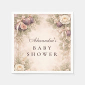 Soft Fig GardenBaby Shower スタンダードカクテルナプキン (正面)