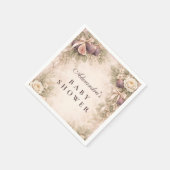 Soft Fig GardenBaby Shower スタンダードカクテルナプキン (角)