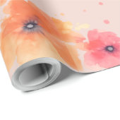 Soft Floral Blooms Wrapping Paper ラッピングペーパー (ロールコーナー)