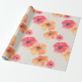 Soft Floral Blooms Wrapping Paper  ラッピングペーパー (アンロールド)