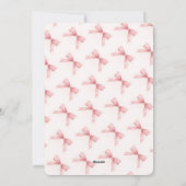 Soft Floral Bunny Baby Shower Invitation  シーズンカード (裏面)