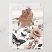 Soft Floral Butterflies セーブザデート (裏面)