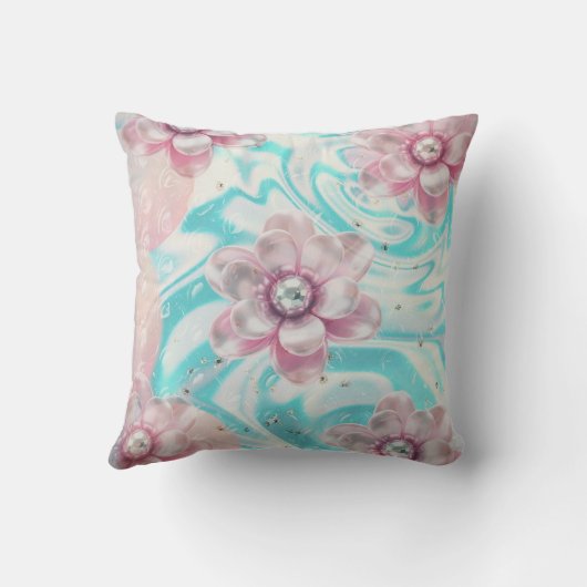 Soft floral Dreams  クッション (裏面)