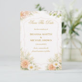 Soft Floral Elegant Announcement セーブザデート (スタンド正面)