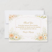 Soft Floral Elegant Appreciation サンキューカード (正面)
