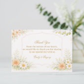 Soft Floral Elegant Appreciation サンキューカード (スタンド正面)