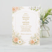 Soft Floral Elegant Garden 招待状 (スタンド正面)