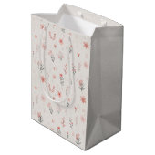 Soft Floral Hearts Gift Bag ミディアムペーパーバッグ (裏面アングル)