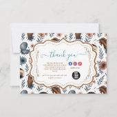 Soft Floral Lash Artist Beauty Studio サンキューカード (正面)