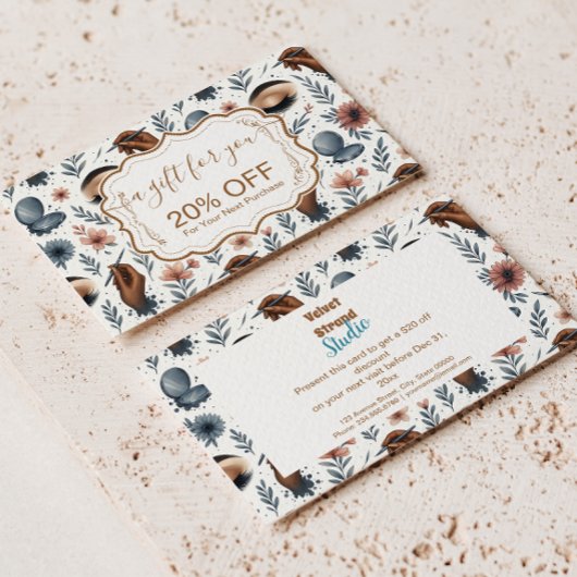 Soft Floral Lash Artist Beauty Studio 割引カード